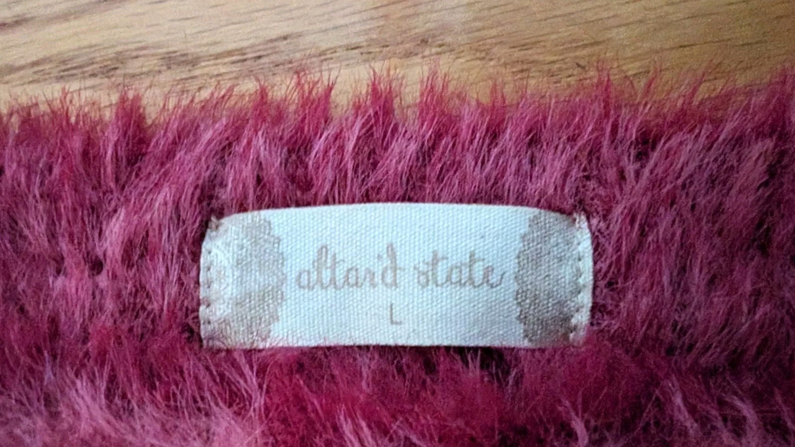 Altard-State-Hot-Pink-Maria-Top-Fuzzy-Tie-Shoulder-Sweater-Large-Size-235517188041-3