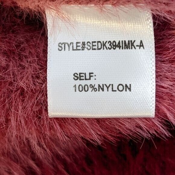 Altard-State-Hot-Pink-Maria-Top-Fuzzy-Tie-Shoulder-Sweater-Large-Size-235517188041-5