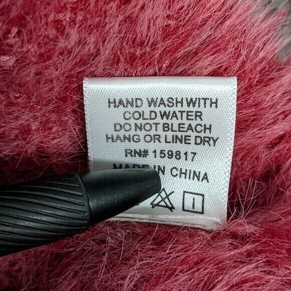 Altard-State-Hot-Pink-Maria-Top-Fuzzy-Tie-Shoulder-Sweater-Large-Size-235517188041-6