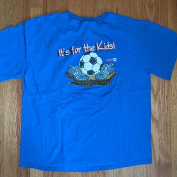 Vintage Region 37 Corona/Norco Soccer Blue Tee Extra Large XL Futbol Ball Gym