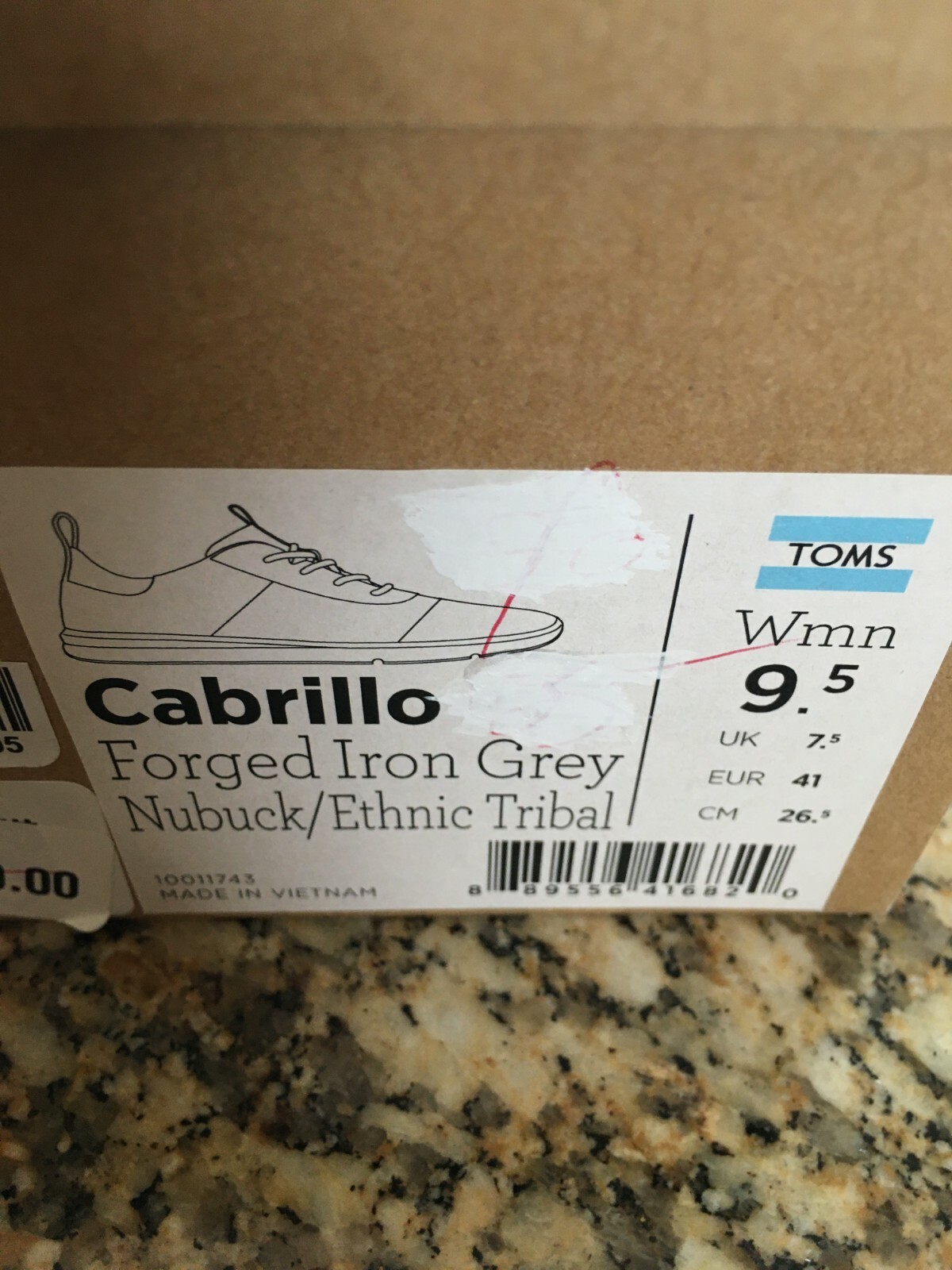 TOMS-Womens-Cabrillo-Forged-Iron-Grey-NubuckEthnic-Tribal-Shoes-234987543894-5