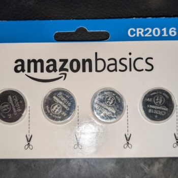 Amazon Basics CR2016 4 Pack Lithium Coin Cell Battery - Best By 10-2030 - Sealed