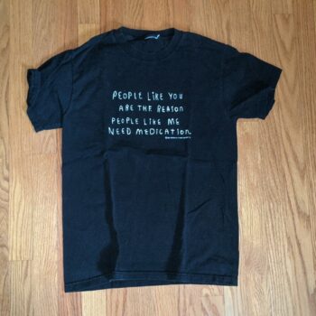 Vintage People Like You Medication Black Tee Adult Drinking Promo Alcohol Funny