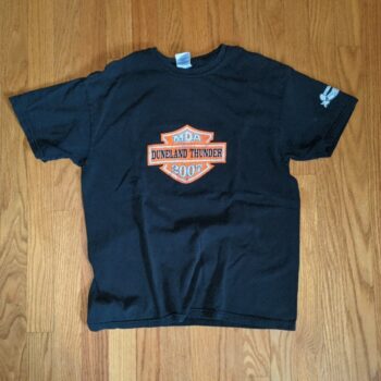 MDA Duneland Thunder 2007 Soccer Club Indiana Dark Black Tee Vintage T Shirt